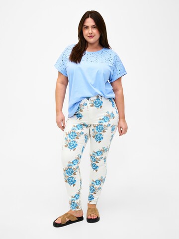 Zizzi Shirt 'SOFIA' in Blue