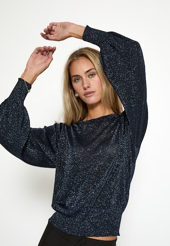Haut 'MSLiv' minus en bleu