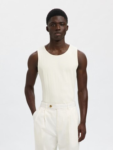 T-Shirt 'SLHDean' SELECTED HOMME en gris : devant