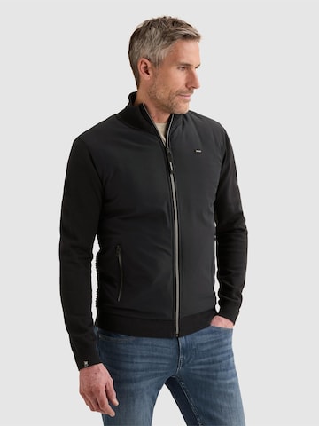 VANGUARD - Cárdigan 'Cardigan in cotton/modal with zipper closure' en azul