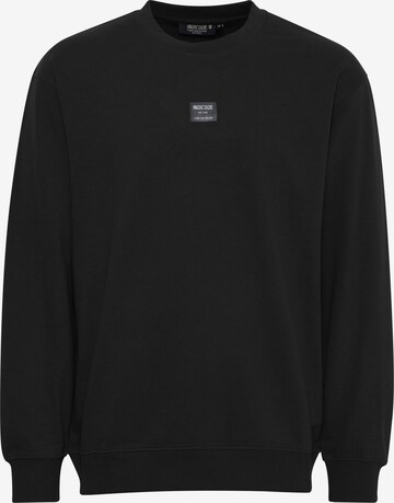 INDICODE JEANS Sweatshirt 'Jolk' in Zwart: voorkant