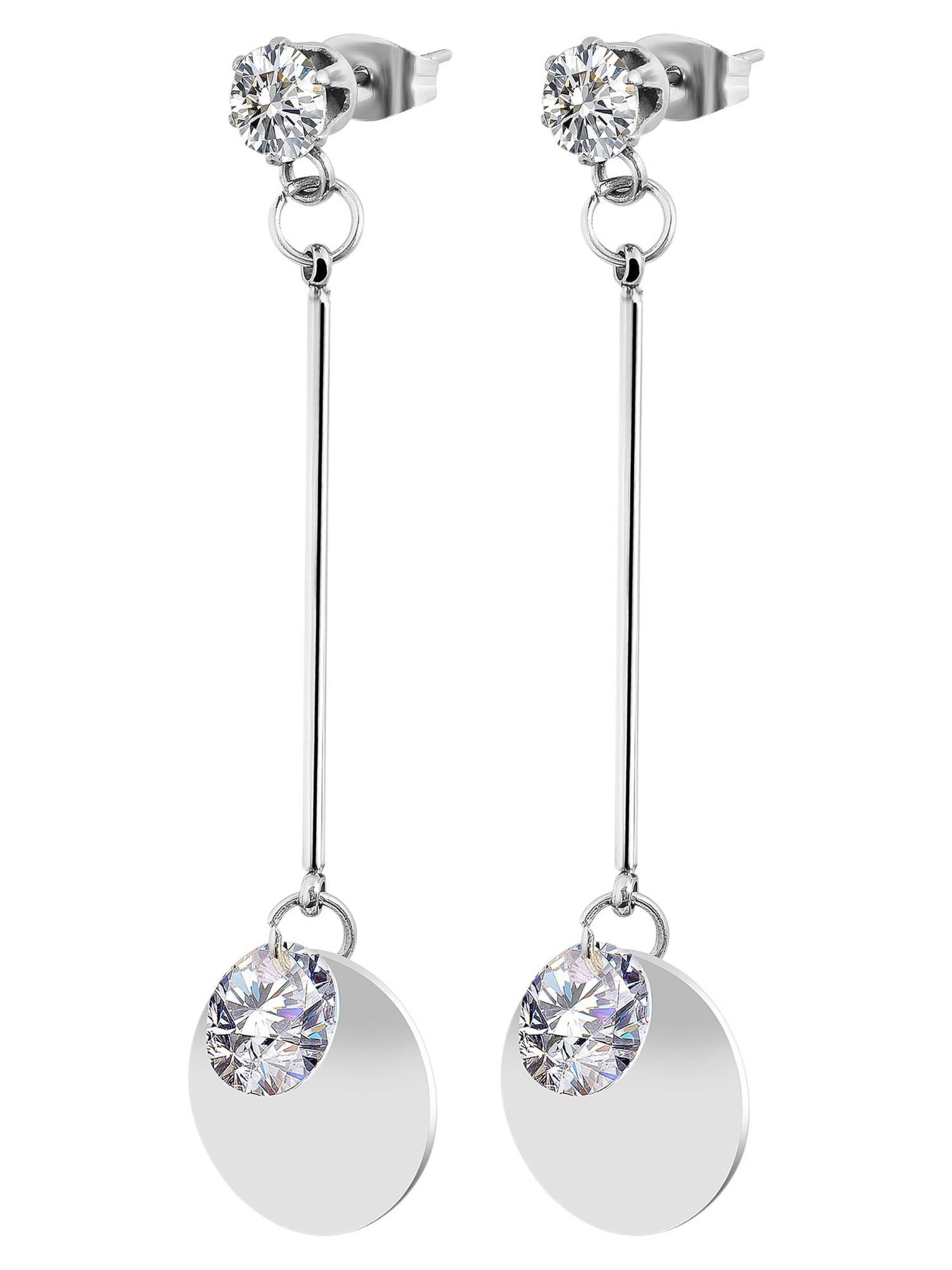 Akzent Earrings 'Danka, silberfarbig, langlebig' in Silver