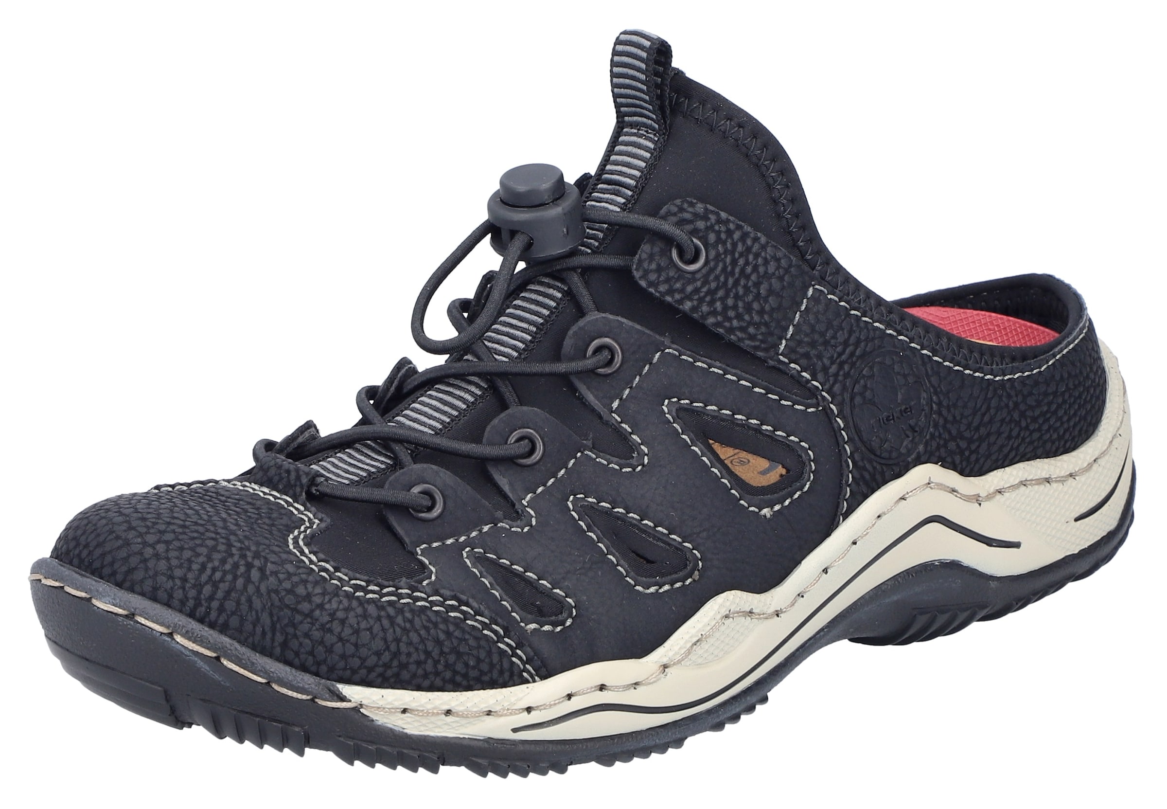 Rieker Pantolette in Blau: Vorderseite