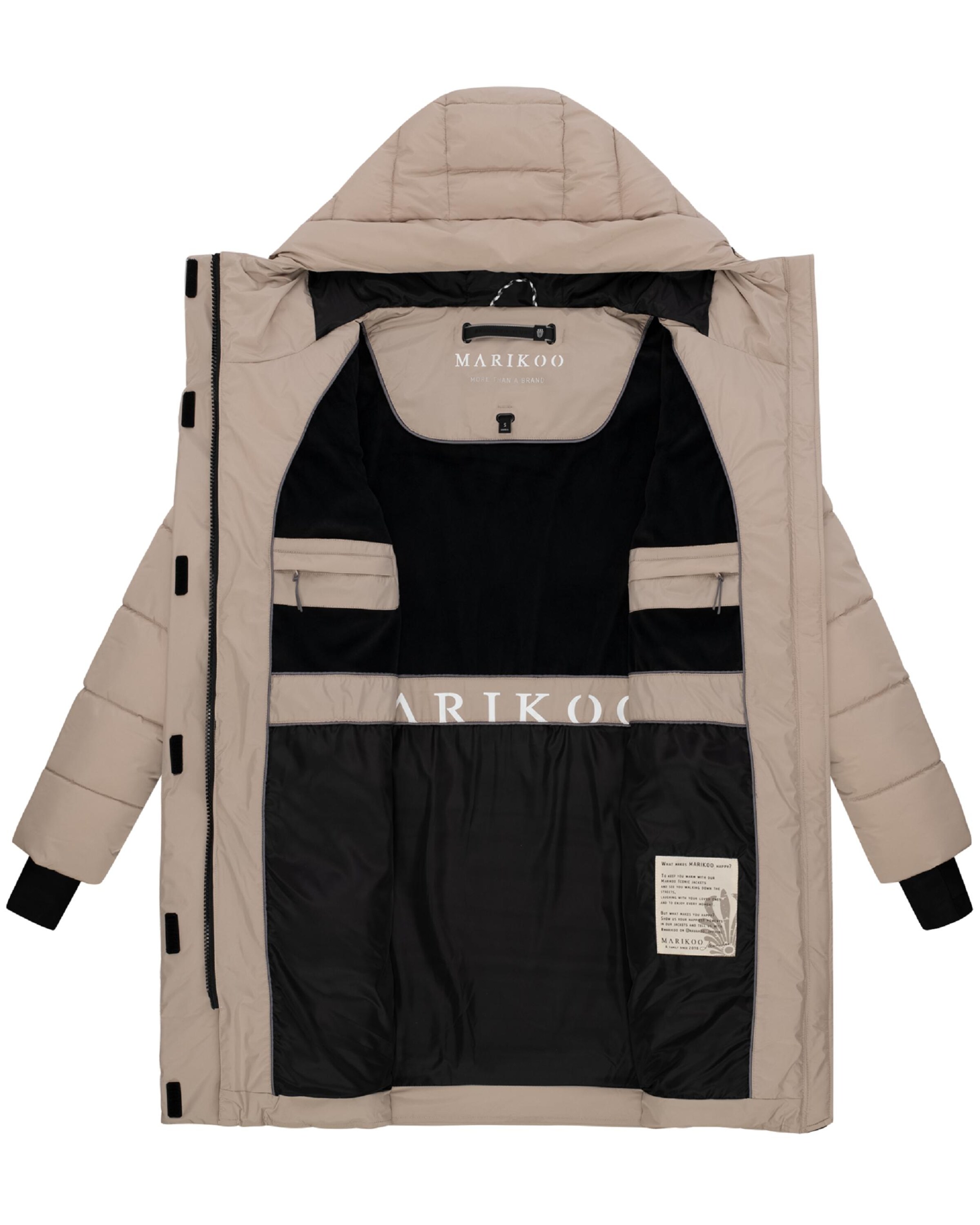 MARIKOO Winter coat 'Kaituu XVI' in Beige