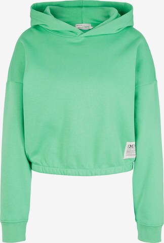 TOM TAILOR DENIM Sweatshirt in Groen: voorkant