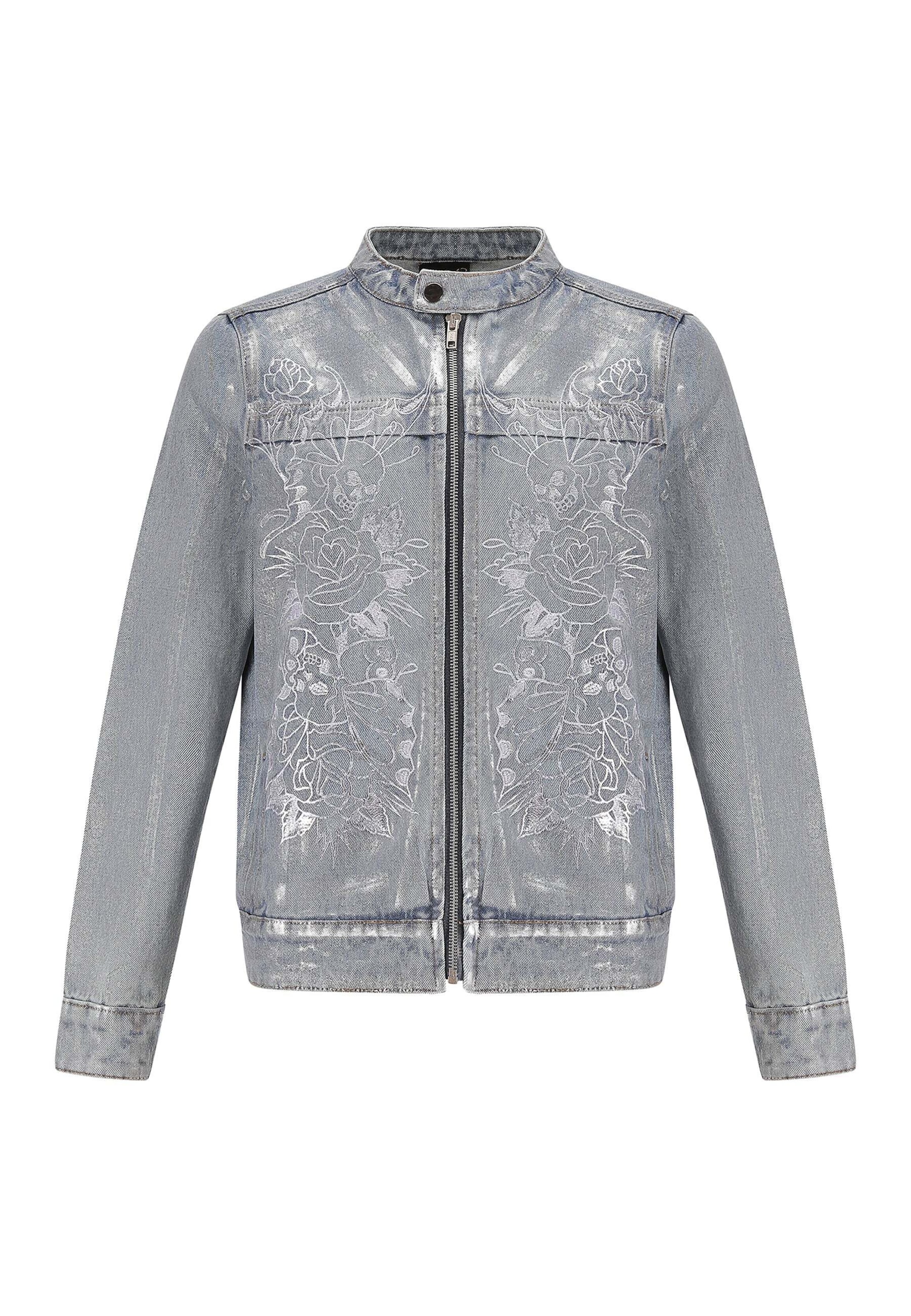 Ed Hardy Jacke in Blau: Vorderseite