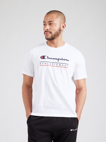 balts Champion Authentic Athletic Apparel T-Krekls: no priekšpuses