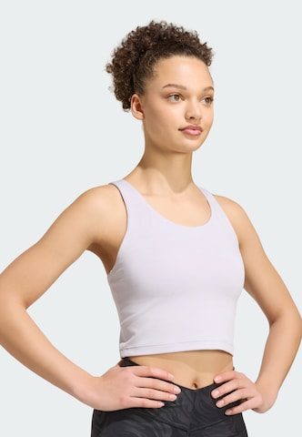 ADIDAS PERFORMANCE Õlapaelteta topp Spordirinnahoidja 'All Me', värv lilla