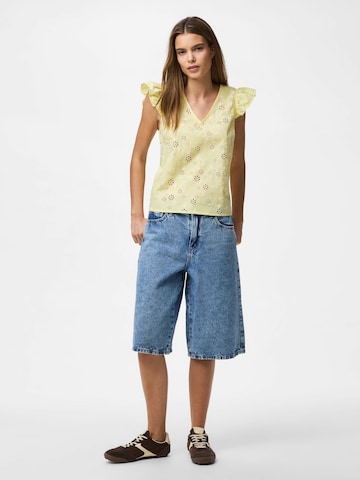 PIECES Bluse 'PCBanna' i gul