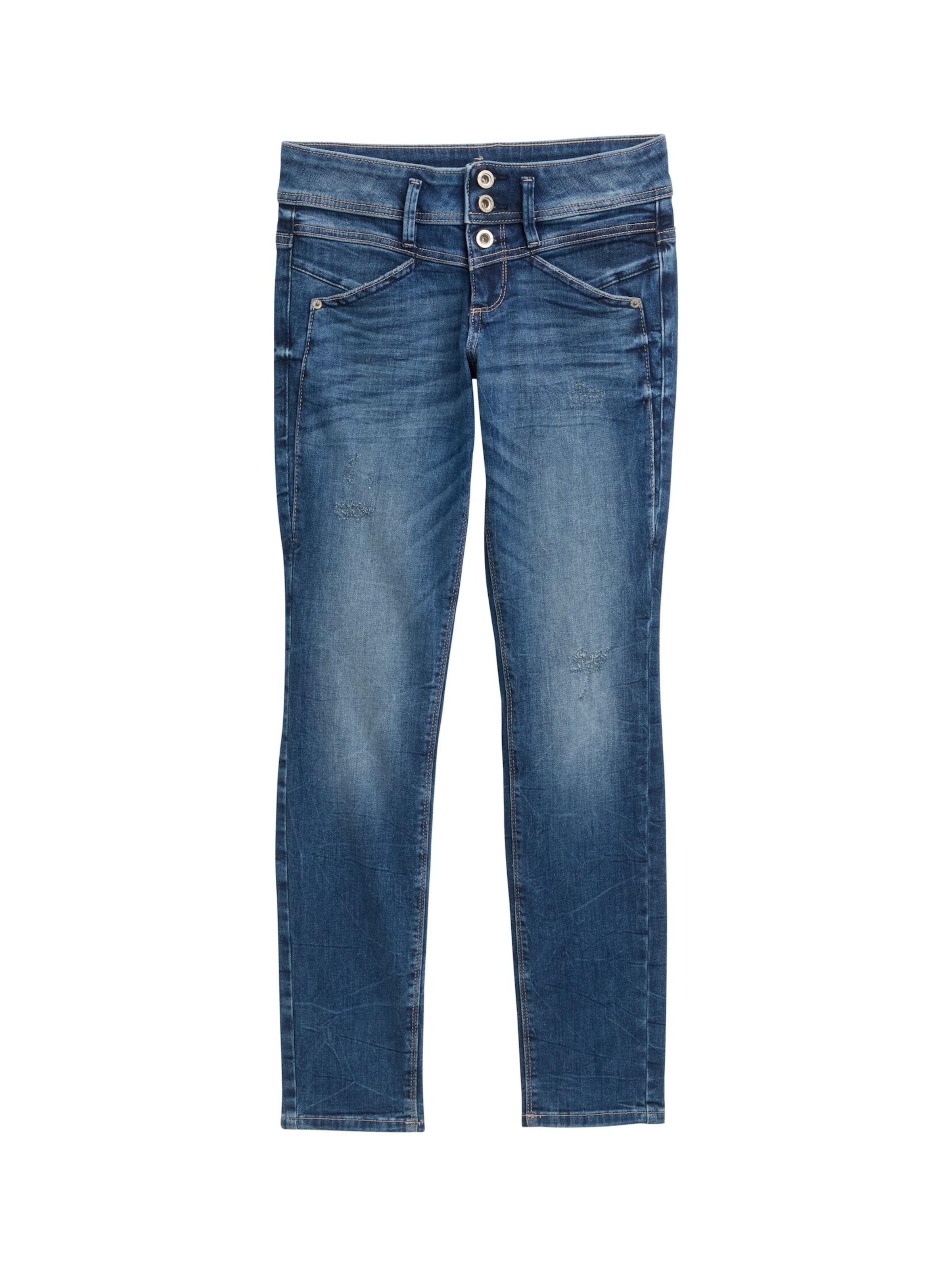 Coupe slim Jean &#x27;Alexa&#x27; TOM TAILOR en bleu : devant