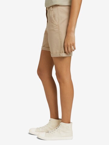 TOM TAILOR Regular Shorts in Beige