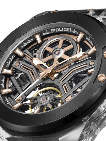 POLICE Analoog horloge 'Cyclone' in Zwart