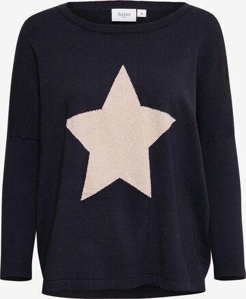 SAINT TROPEZ Pullover 'Baria' i blå: forside