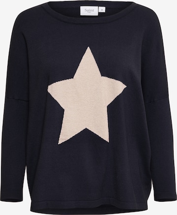 SAINT TROPEZ Sweater 'Baria' in Blue: front