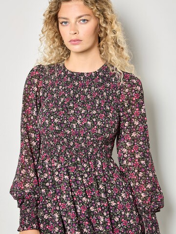 Apricot Ditsy Floral Smocked Mini Dress ' ' in Pink