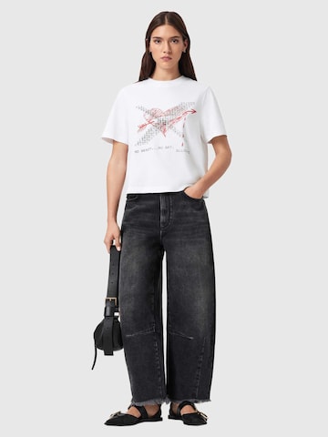 AllSaints Тениска 'HEARTACHE LISA' в бяло