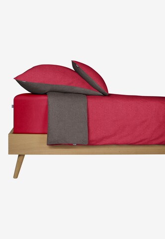 SCHIESSER Bed Sheet 'Elli' in Red