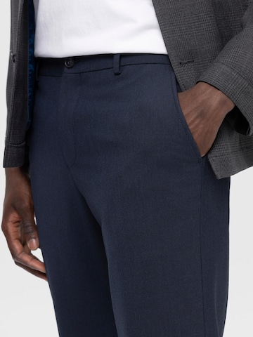 Coupe slim Pantalon chino 'SLHRobert' SELECTED HOMME en bleu