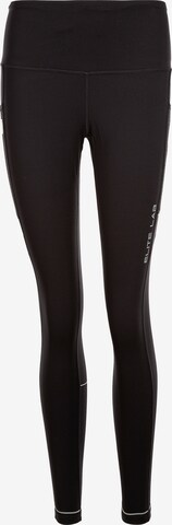 ELITE LAB Skinny Functionele broek 'Elite X1' in Zwart: voorkant