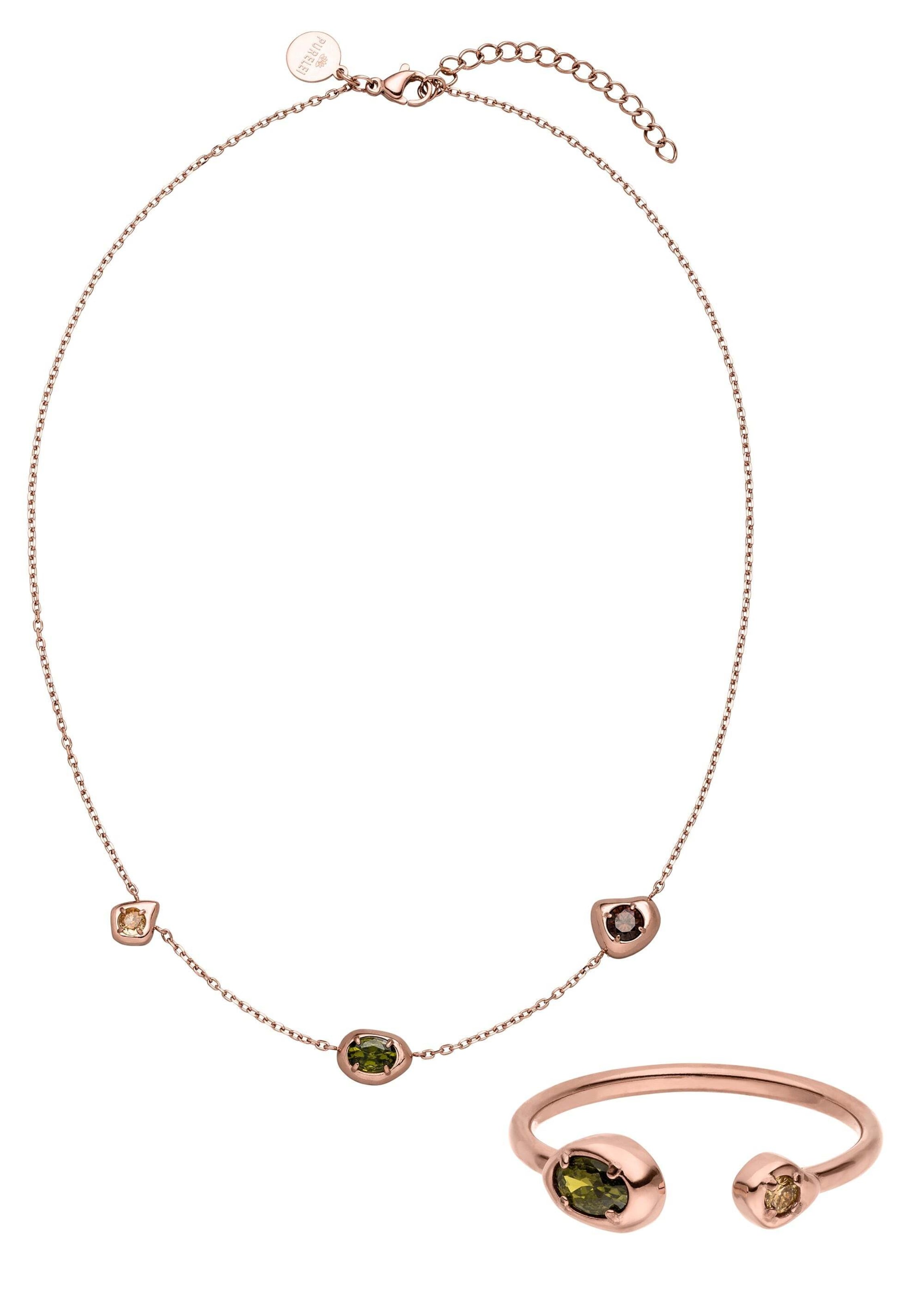 PURELEI Sieraden set in Goud: voorkant