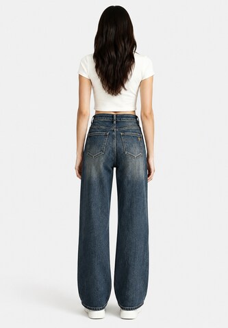 Wide leg Jeans di Elara in blu
