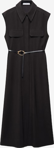 MANGOKošulja haljina 'CASINO' - crna boja: prednji dio