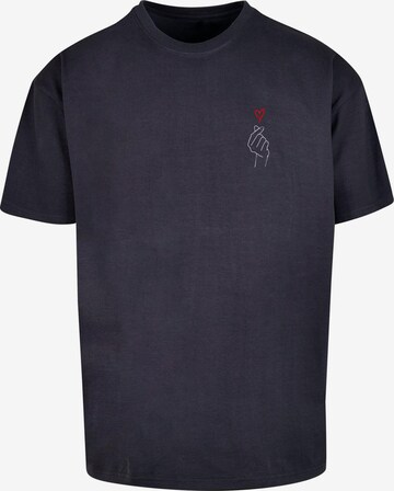 T-Shirt 'K Heart' Merchcode en bleu : devant