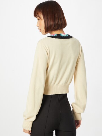 GLAMOROUS Knit Cardigan in Beige