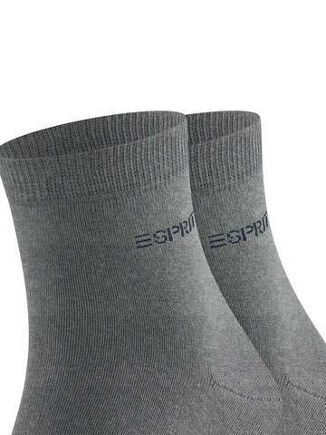 ESPRIT Socken 'Basic Uni 2-Pack'‌‌ in Grau