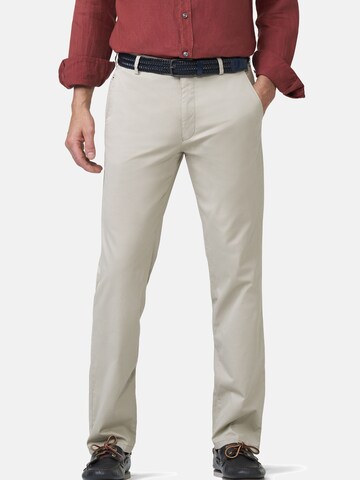 MEYER Regular Chino 'Bonn 1-5075' in Wit: voorkant
