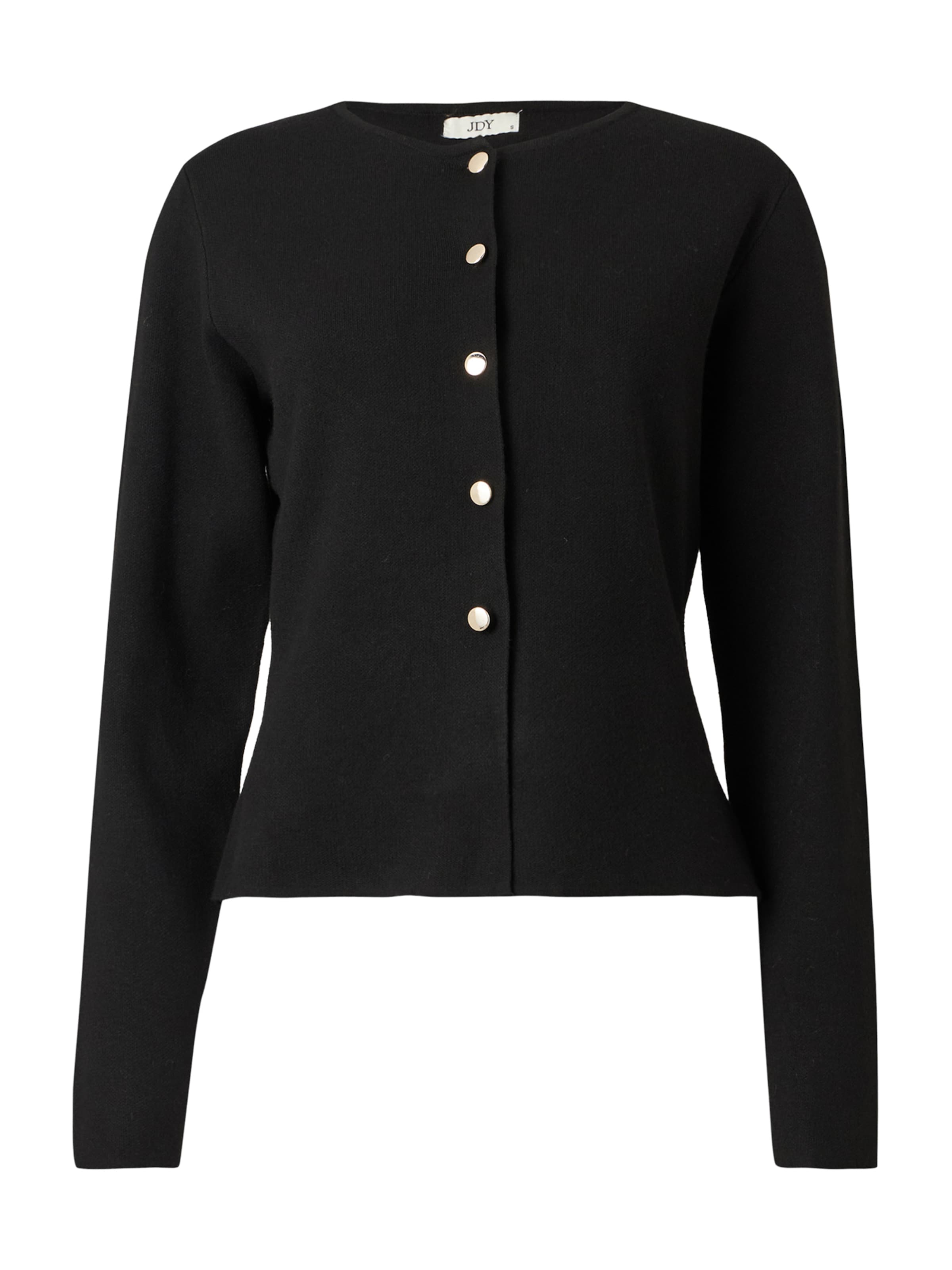 JDY Плетена жилетка 'JDYPrime' в черно: отпред