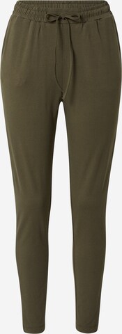 Coupe slim Pantalon 'Linda' Kaffe en vert : devant