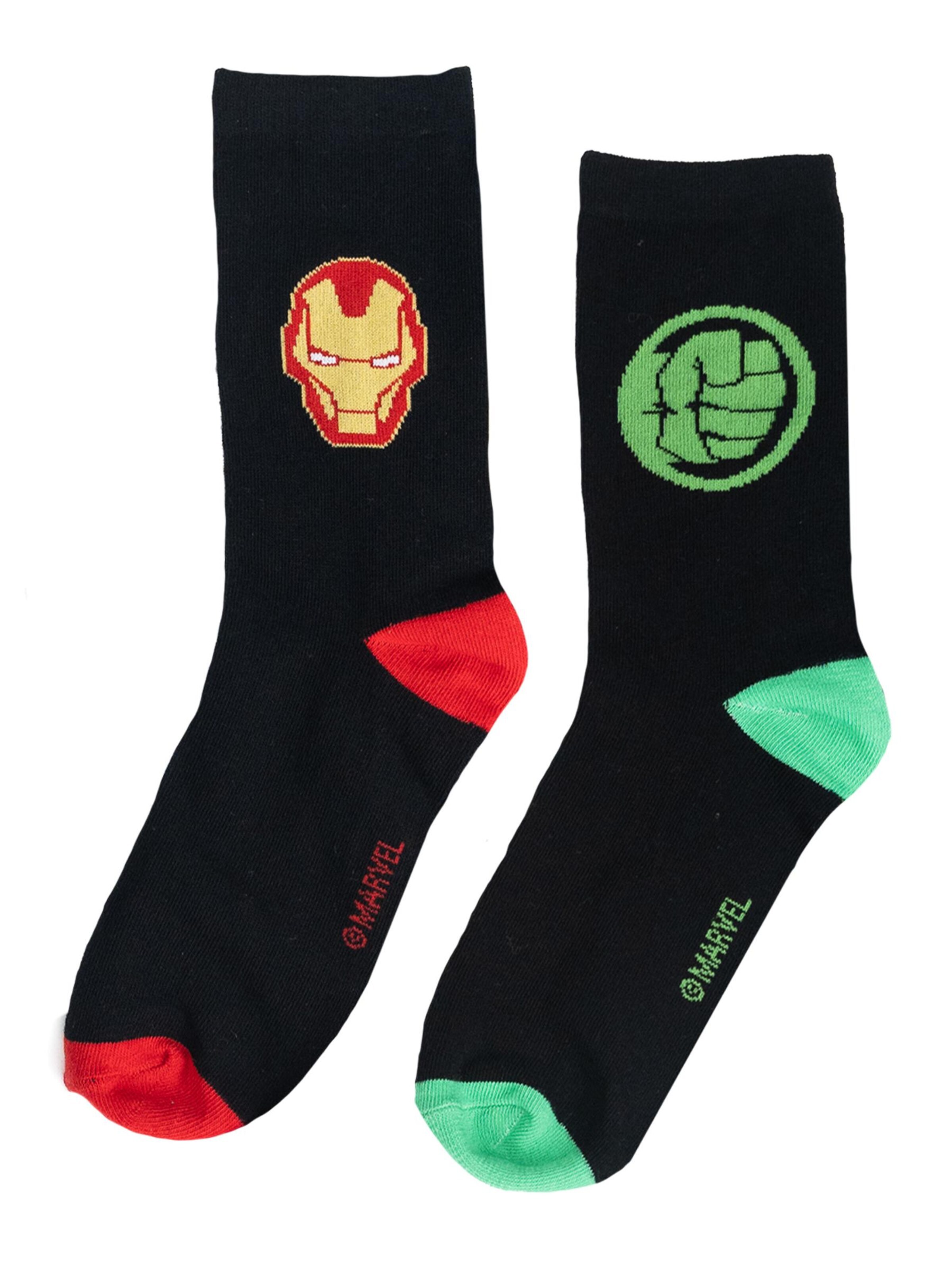 Marvel Avengers Socks 'Iron Man, Captain America, Hulk' in Mixed colours