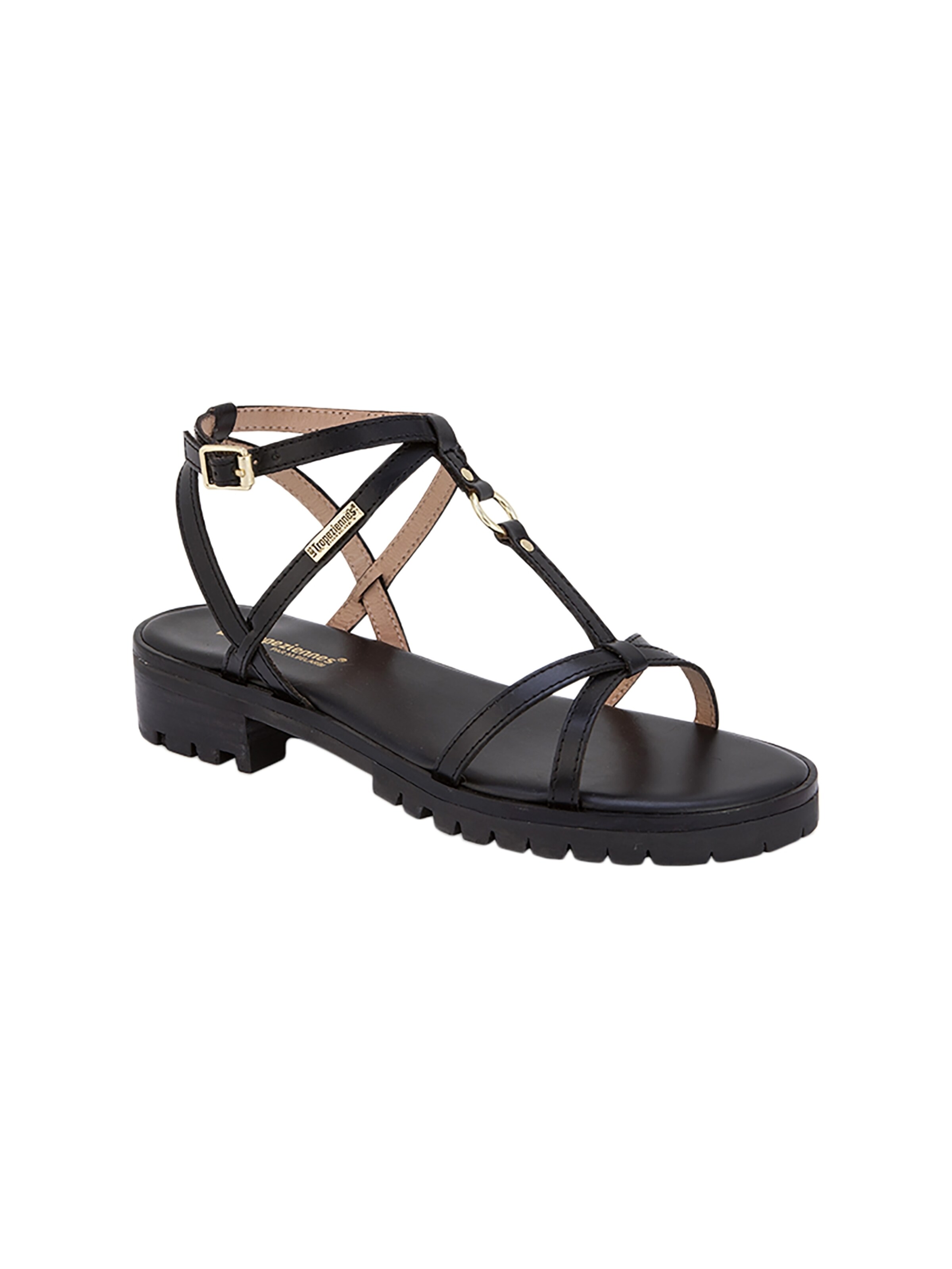 Les Tropéziennes - Sandalias en negro: frente