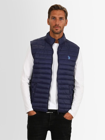 U.S. POLO ASSN. Weste in Blau: Vorderseite