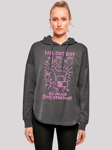 F4NT4STIC Sweatshirt 'Fall Out Boy Pink Dog So Much Stardust' in Grijs: voorkant