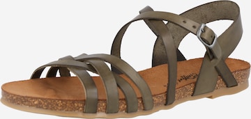 COSMOS COMFORT Páskové sandály – zelená: přední strana