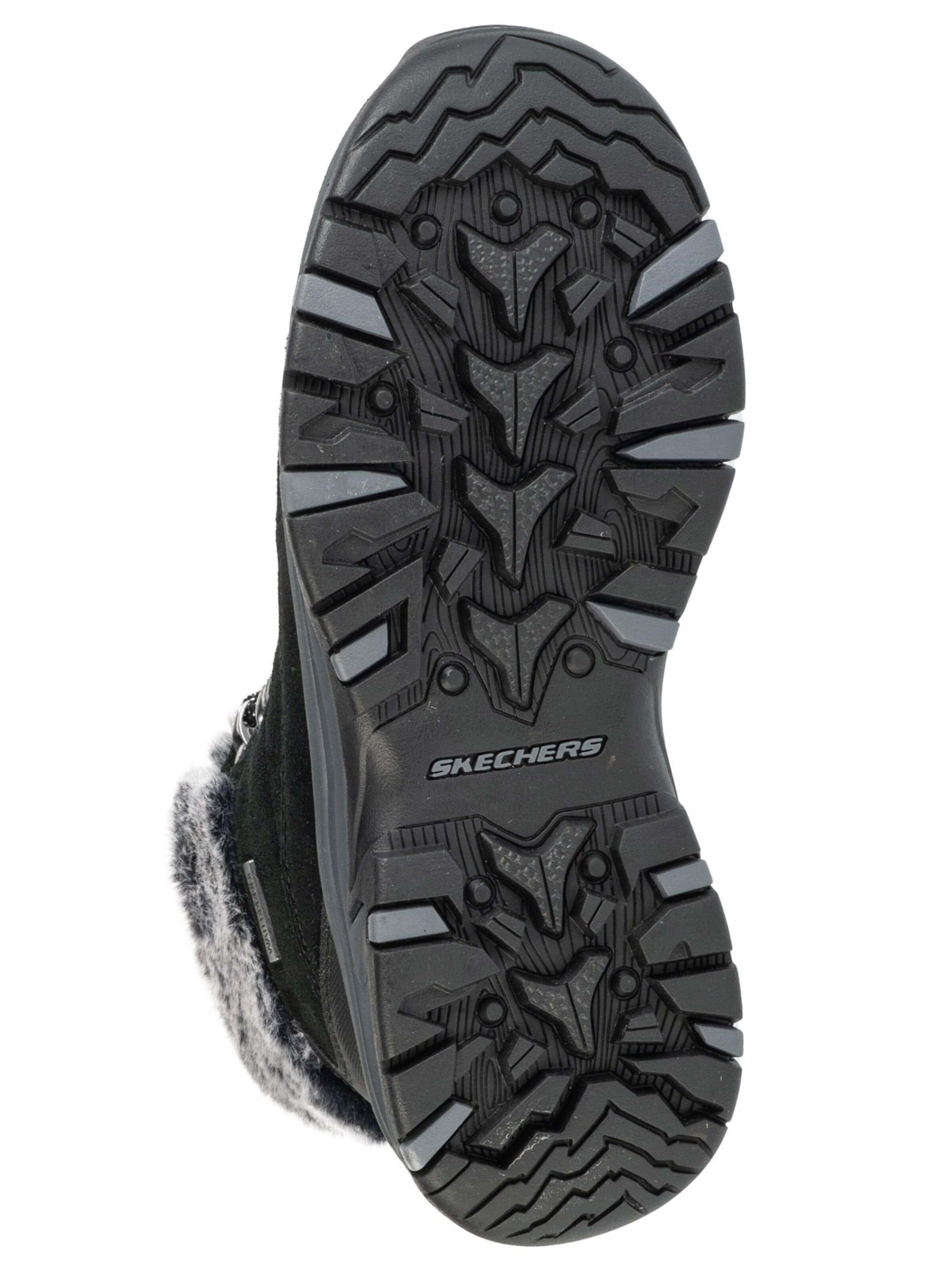 SKECHERS Veterlaarzen in Zwart