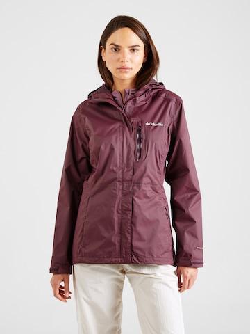 COLUMBIAOutdoor jakna 'Pouring Adventure' - crvena boja: prednji dio