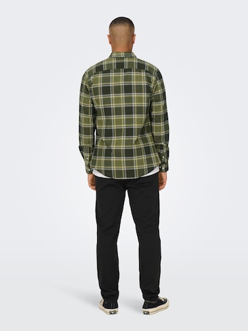 Only & Sons Regular Fit Skjorte 'ALVARO' i grøn