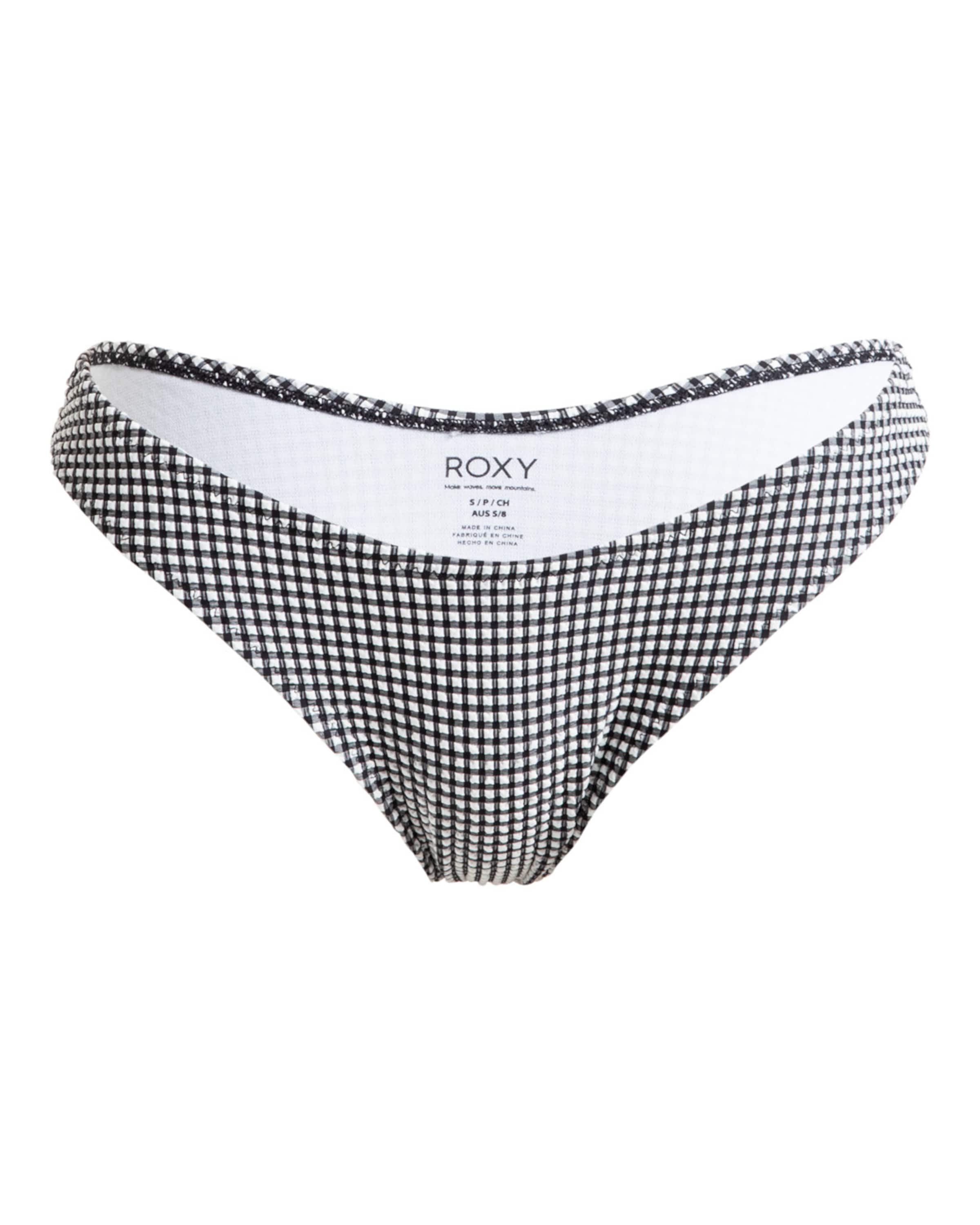 ROXY Bikini Bottoms 'Gingham' in Anthracite / White, Item view