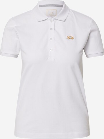 La Martina Poloshirt in Weiß: predná strana