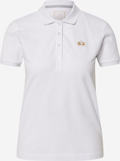 La Martina T-shirt en or / blanc, Vue avec produit