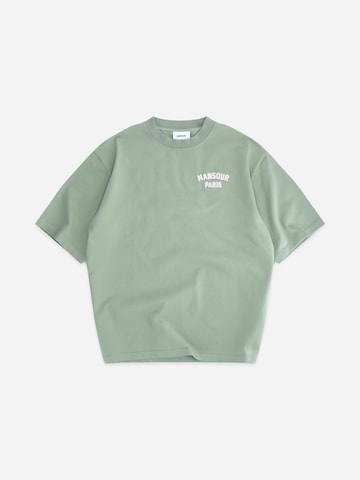 Mansour Shirt 'Paris College' in Green: front