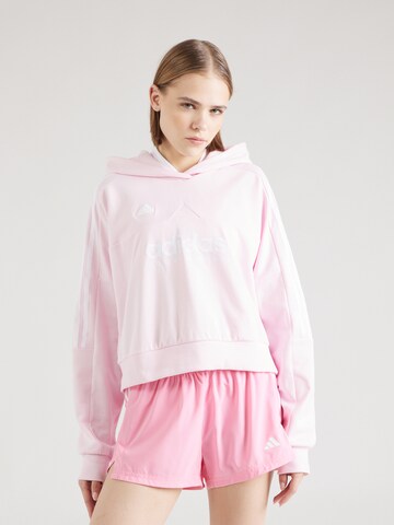 Sweat de sport 'TIRO' ADIDAS SPORTSWEAR en rose : devant