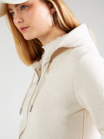 Superdry Sweatjakke 'Essential' i beige