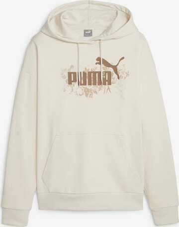 PUMA Sportovní mikina 'FLORAL VIBES' – bílá: přední strana