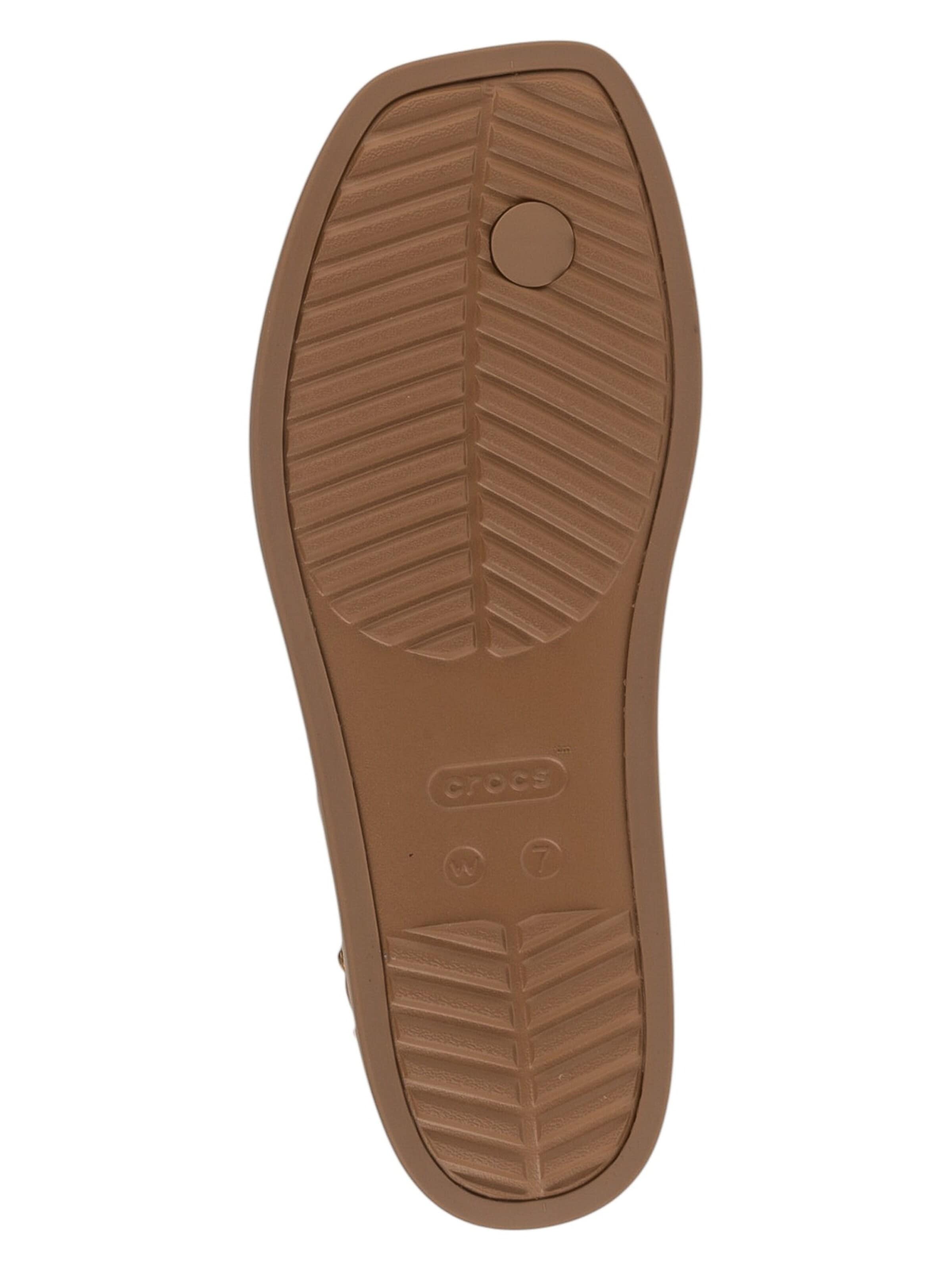 Crocs T-bar sandals 'Miami Thong Flip' in Brown