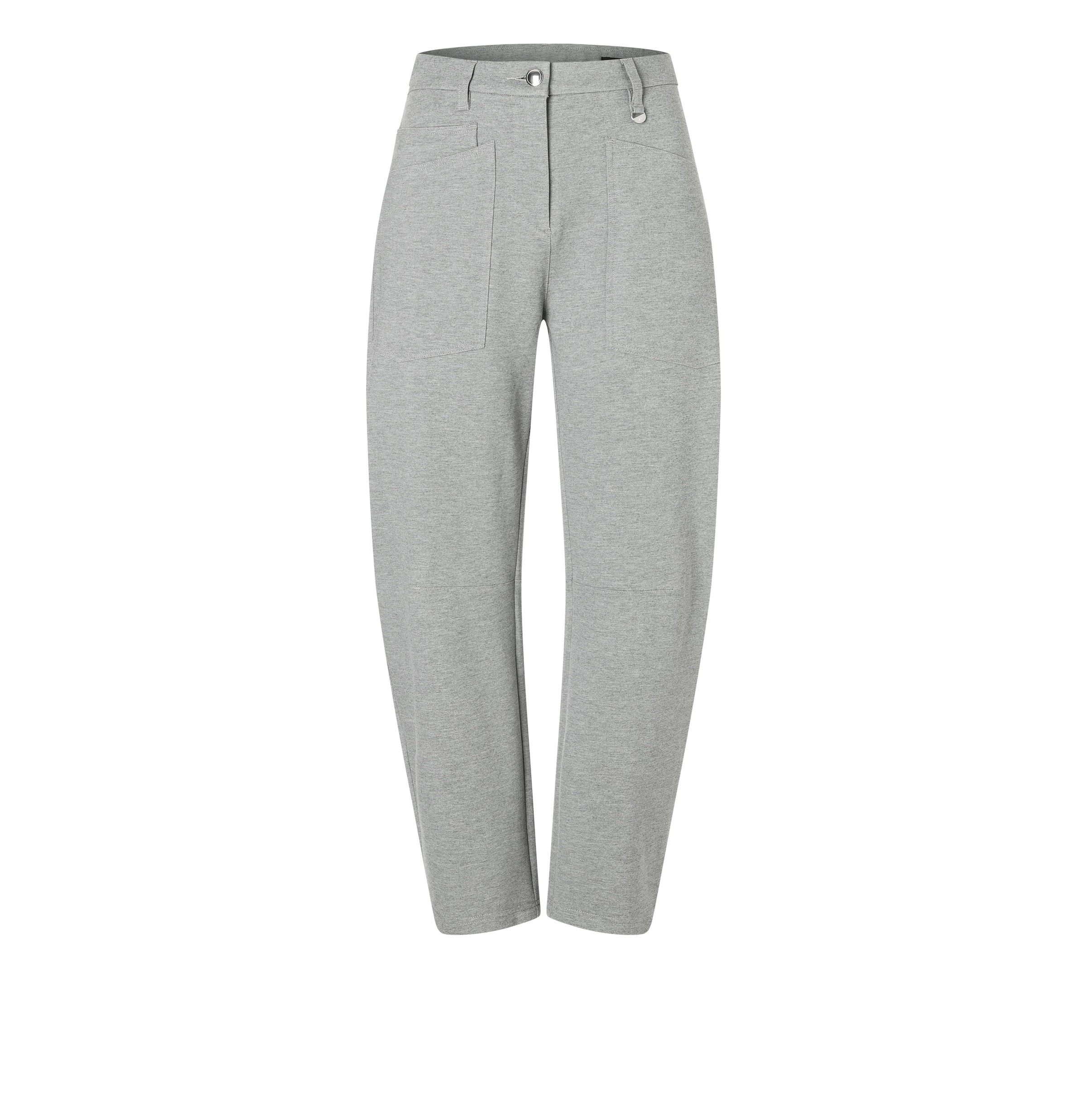 MAC Tapered Pleat-Front Pants ' Baggy Smart ' in Grey: front