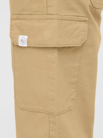 !Solid Tapered Cargobroek 'CAELAN' in Beige
